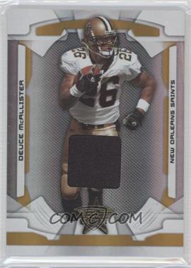 2008 Leaf Rookies & Stars - [Base] - Longevity Parallel Gold Materials #62 - Deuce McAllister /135