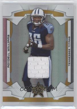 2008 Leaf Rookies & Stars - [Base] - Longevity Parallel Gold Materials #96 - Roydell Williams /100