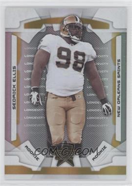 2008 Leaf Rookies & Stars - [Base] - Longevity Parallel Gold #176 - Rookie - Sedrick Ellis /49