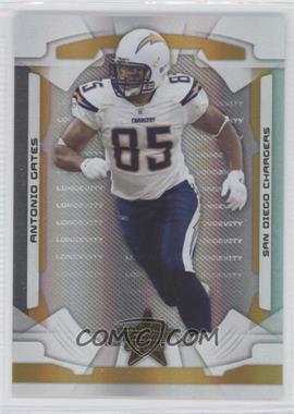 2008 Leaf Rookies & Stars - [Base] - Longevity Parallel Gold #81 - Antonio Gates /49