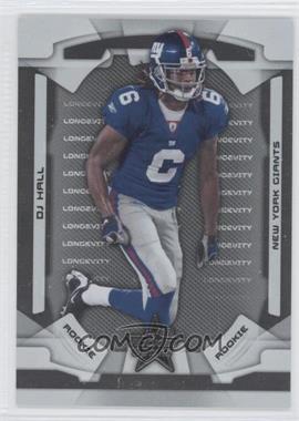 2008 Leaf Rookies & Stars - [Base] - Longevity Parallel Silver #129 - Rookie - DJ Hall /249