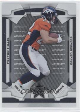 2008 Leaf Rookies & Stars - [Base] - Longevity Parallel Silver #169 - Rookie - Peyton Hillis /249