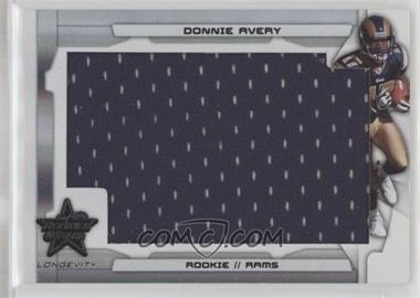 2008 Leaf Rookies & Stars - [Base] - Materials #216 - SP Rookie Jumbo - Donnie Avery /50 [Good to VG‑EX]