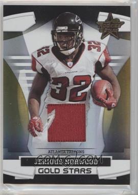 2008 Leaf Rookies & Stars - Gold Stars - Black Materials Prime #GS-10 - Jerious Norwood /50