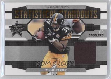 2008 Leaf Rookies & Stars - Statistical Standouts Materials #SS-11 - Willie Parker /250