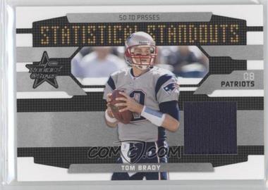 2008 Leaf Rookies & Stars - Statistical Standouts Materials #SS-7 - Tom Brady /250