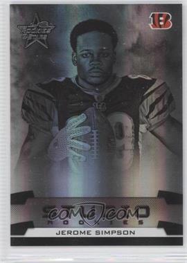 2008 Leaf Rookies & Stars - Studio Rookies - Black #SR-15 - Jerome Simpson /100