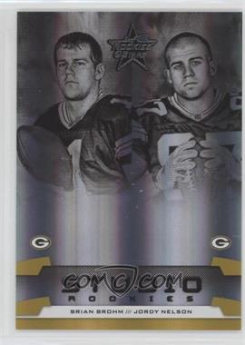 2008 Leaf Rookies & Stars - Studio Rookies Combos - Gold #SRC-2 - Brian Brohm, Jordy Nelson /500