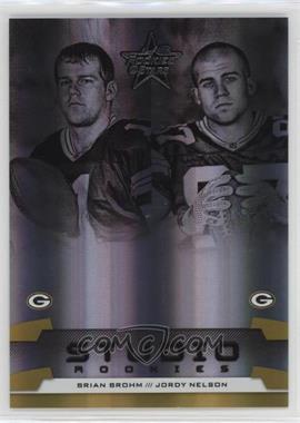 2008 Leaf Rookies & Stars - Studio Rookies Combos - Gold #SRC-2 - Brian Brohm, Jordy Nelson /500