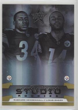 2008 Leaf Rookies & Stars - Studio Rookies Combos - Gold #SRC-5 - Rashard Mendenhall, Limas Sweed /500