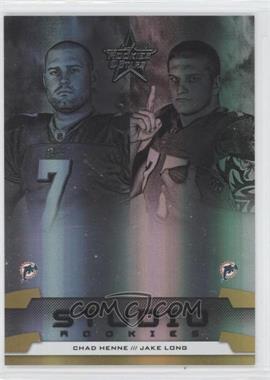 2008 Leaf Rookies & Stars - Studio Rookies Combos - Gold #SRC-8 - Chad Henne, Jake Long /500