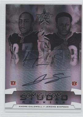 2008 Leaf Rookies & Stars - Studio Rookies Combos - Signatures #SRC-6 - Andre Caldwell, Jerome Simpson /25