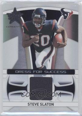 2008 Leaf Rookies & Stars Longevity - Dress for Success Materials - Jerseys #DS-18 - Steve Slaton /100