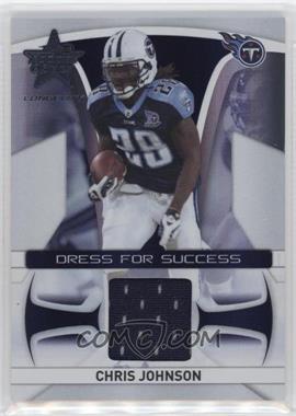 2008 Leaf Rookies & Stars Longevity - Dress for Success Materials - Jerseys #DS-22 - Chris Johnson /100