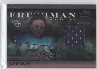 2008 Leaf Rookies & Stars Longevity - Freshman Orientation Materials - Jerseys #FO-22 - Chris Johnson /100