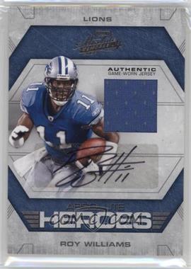 2008 Playoff Absolute Memorabilia - Absolute Heroes - Materials Signatures #AH-18 - Roy Williams /20