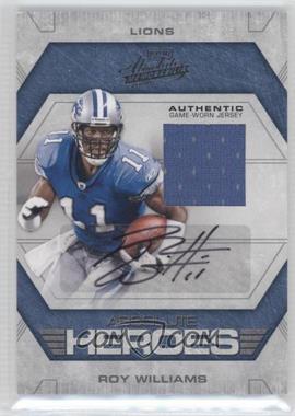 2008 Playoff Absolute Memorabilia - Absolute Heroes - Materials Signatures #AH-18 - Roy Williams /20