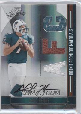 2008 Playoff Absolute Memorabilia - [Base] - Die-Cut AFC/NFC Signatures #251 - Rookie Premiere Materials - Chad Henne /25