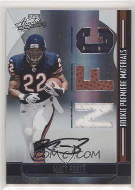 2008 Playoff Absolute Memorabilia - [Base] - Die-Cut AFC/NFC Signatures #278 - Rookie Premiere Materials - Matt Forte /25