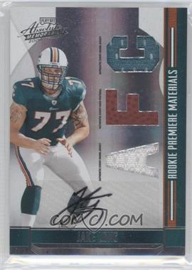 2008 Playoff Absolute Memorabilia - [Base] - Die-Cut AFC/NFC Signatures #284 - Rookie Premiere Materials - Jake Long /25