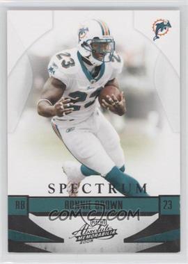 2008 Playoff Absolute Memorabilia - [Base] - Spectrum Black #82 - Ronnie Brown /100