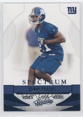 2008 Playoff Absolute Memorabilia - [Base] - Spectrum Blue #206 - Kenny Phillips /250