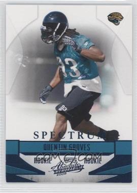 2008 Playoff Absolute Memorabilia - [Base] - Spectrum Blue #229 - Quentin Groves /250
