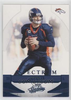 2008 Playoff Absolute Memorabilia - [Base] - Spectrum Blue #44 - Jay Cutler /250 [EX to NM]