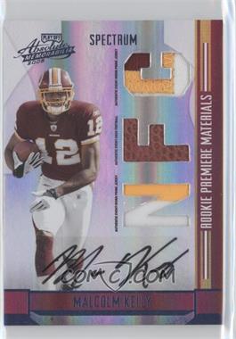 2008 Playoff Absolute Memorabilia - [Base] - Spectrum Die-Cut AFC/NFC Prime Signatures #268 - Rookie Premiere Materials - Malcolm Kelly /10
