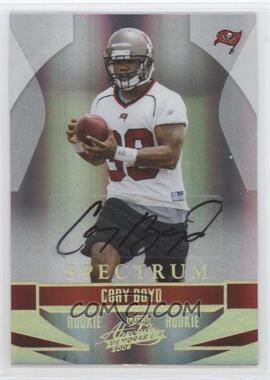 2008 Playoff Absolute Memorabilia - [Base] - Spectrum Gold Autographs #168 - Cory Boyd /25