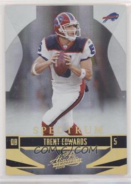 2008 Playoff Absolute Memorabilia - [Base] - Spectrum Gold #15 - Trent Edwards /25 [EX to NM]