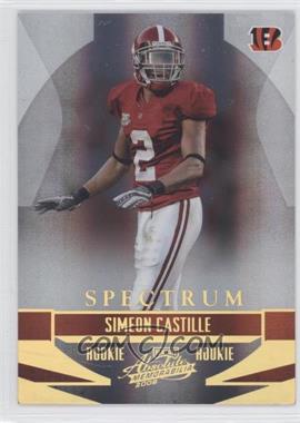 2008 Playoff Absolute Memorabilia - [Base] - Spectrum Gold #238 - Simeon Castille /25