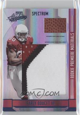 2008 Playoff Absolute Memorabilia - [Base] - Spectrum Jumbo Football #271 - Rookie Premiere Materials - Early Doucet III /10