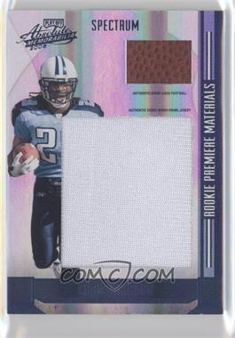 2008 Playoff Absolute Memorabilia - [Base] - Spectrum Jumbo Football #276 - Rookie Premiere Materials - Chris Johnson /10