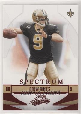 2008 Playoff Absolute Memorabilia - [Base] - Spectrum Red #91 - Drew Brees