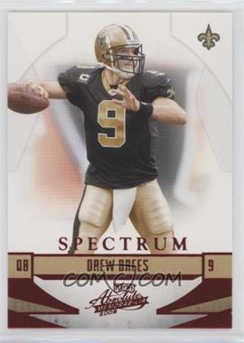 2008 Playoff Absolute Memorabilia - [Base] - Spectrum Red #91 - Drew Brees