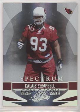 2008 Playoff Absolute Memorabilia - [Base] - Spectrum Silver #162 - Calais Campbell /100