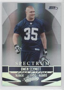 2008 Playoff Absolute Memorabilia - [Base] - Spectrum Silver #222 - Owen Schmitt /100