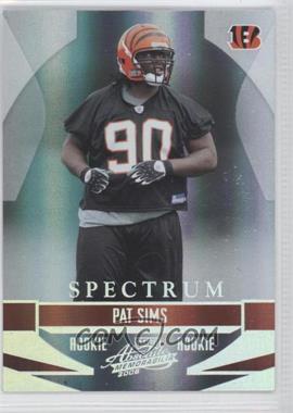 2008 Playoff Absolute Memorabilia - [Base] - Spectrum Silver #223 - Pat Sims /100