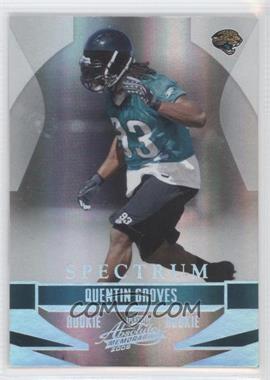 2008 Playoff Absolute Memorabilia - [Base] - Spectrum Silver #229 - Quentin Groves /100