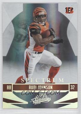 2008 Playoff Absolute Memorabilia - [Base] - Spectrum Silver #31 - Rudi Johnson /100