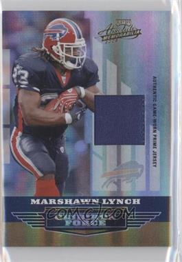 2008 Playoff Absolute Memorabilia - Gridiron Force - Materials Prime #GF-13 - Marshawn Lynch /50