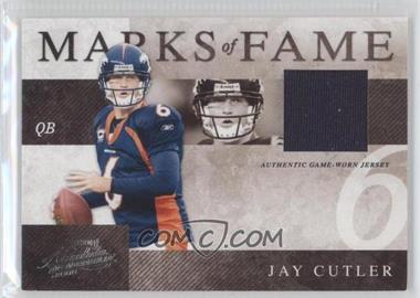2008 Playoff Absolute Memorabilia - Marks of Fame - Materials #MOF-32 - Jay Cutler /75