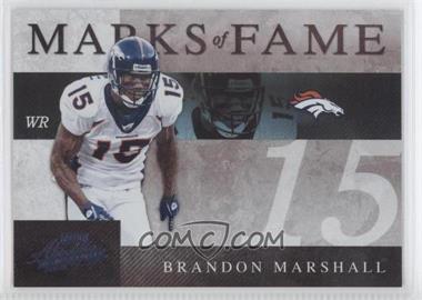 2008 Playoff Absolute Memorabilia - Marks of Fame - Spectrum #MOF-28 - Brandon Marshall /25