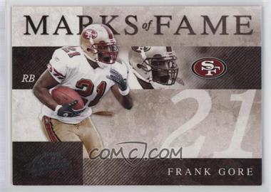 2008 Playoff Absolute Memorabilia - Marks of Fame #MOF-7 - Frank Gore /250