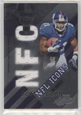 2008 Playoff Absolute Memorabilia - NFL Icons - Die-Cut AFC/NFC Materials #NFL-24 - Tiki Barber /25