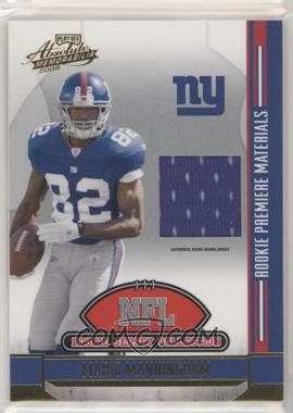 2008 Playoff Absolute Memorabilia - NFL Rookie Jersey Collection #21 - Mario Manningham