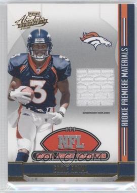 2008 Playoff Absolute Memorabilia - NFL Rookie Jersey Collection #7 - Eddie Royal