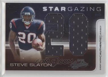 2008 Playoff Absolute Memorabilia - Star Gazing - Jumbo Die-Cut Jersey Number Materials #SG17 - Steve Slaton /25