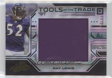 2008 Playoff Absolute Memorabilia - Tools of the Trade - Jumbo Black Materials Prime #TOTT60 - Ray Lewis /10